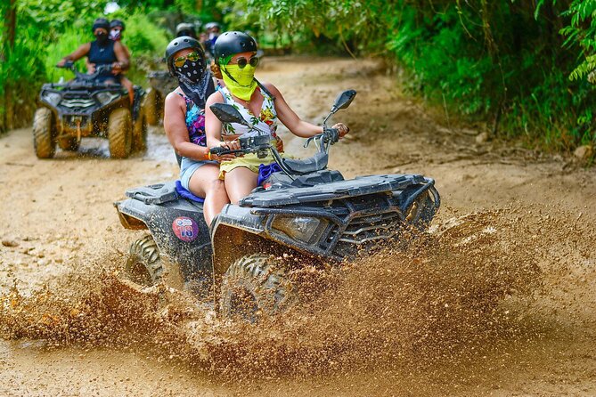 ATV 4x4 VIP Beach, Caves & Local Half Day Flavors - Los Hoyos del Salado cenote: the hike, the cave water break, and the wow factor