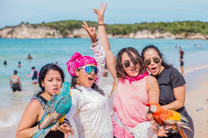 ATV Adventure to Water taino Cave and Macao Beach in Punta Cana - Stop 3: Macao Beach break with soft sand and limestone cliffs