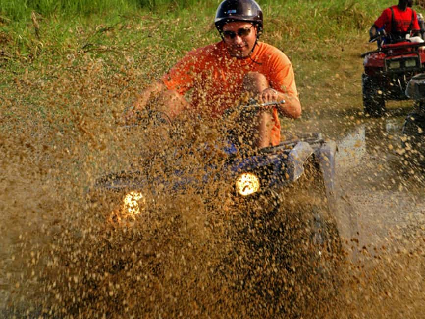 Bayahibe: ATV Tour through Countryside, Chavón River - First real stop: sugar cane on a local farm
