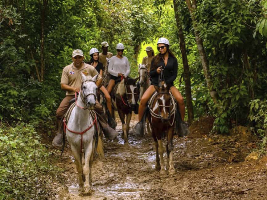 Bayahibe: Buggy and Horseback Riding Tour - Horseback riding through tropical plantations (and how long it lasts)