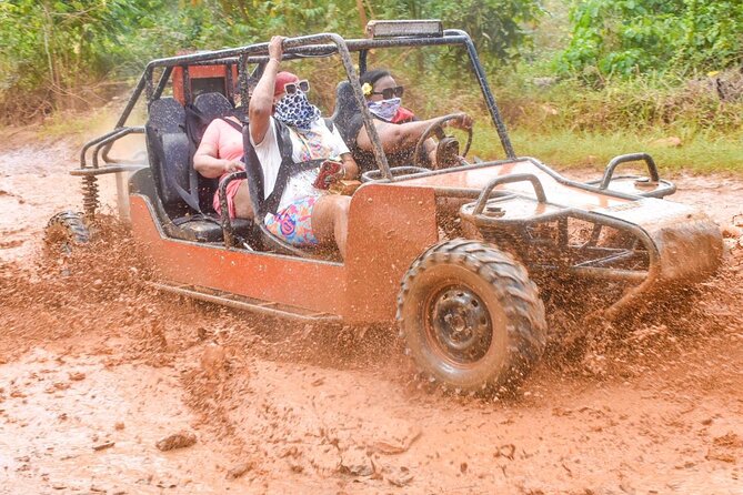 Buggy Excursion to Macau Beach and Natural Cave - Starting at Carribean Medley Tours: safety first, then muddy fun