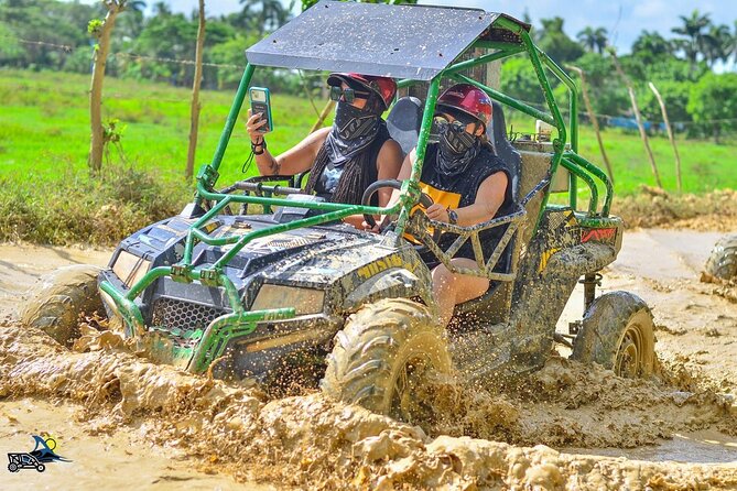 Buggy Predator Adventure Punta Cana - Cave, Beach and Mud - Pickup, buggy setup, and getting ready for mud + water