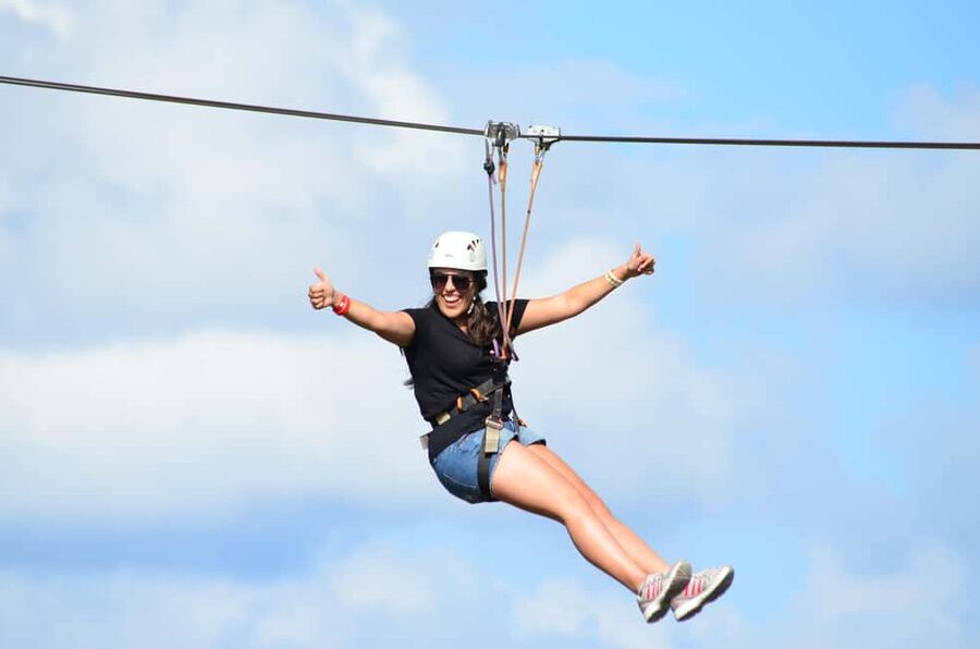 Buggy Ride, Zipline Splash & Waterfall Pool Combo with Lunch - Zipline Circuit + Himalayan Bridge + Mega Zipline Splash Water Landing