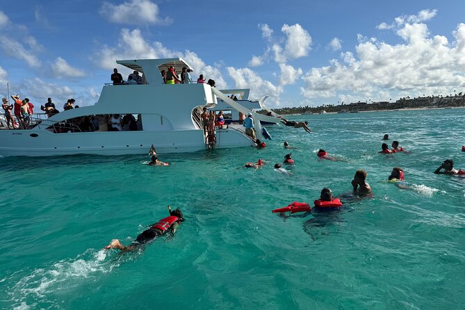 Catamaran Booze Cruise And Snorkeling Punta Cana - Adults Only - Guided Snorkeling: Gear, Marine Life, and Reality Checks