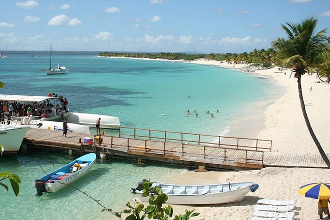 Explore Catalina Island & Snorkeling Adventure from Punta Cana - On the Paradise catamaran: music, open bar, and the safety briefing that helps