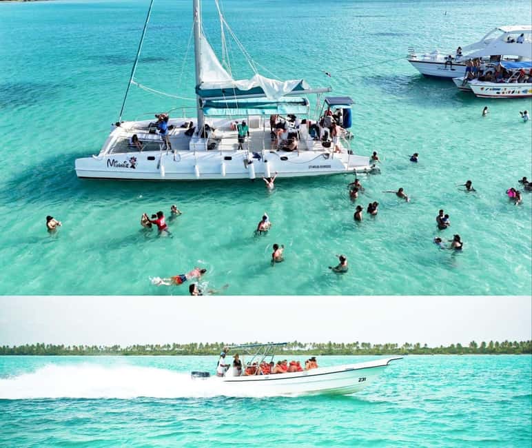 From Bayahíbe: Saona Island Catamaran Cruise with Buffet - Saona Island Arrival: White Sand, Drinks, and 2.5 Hours to Play