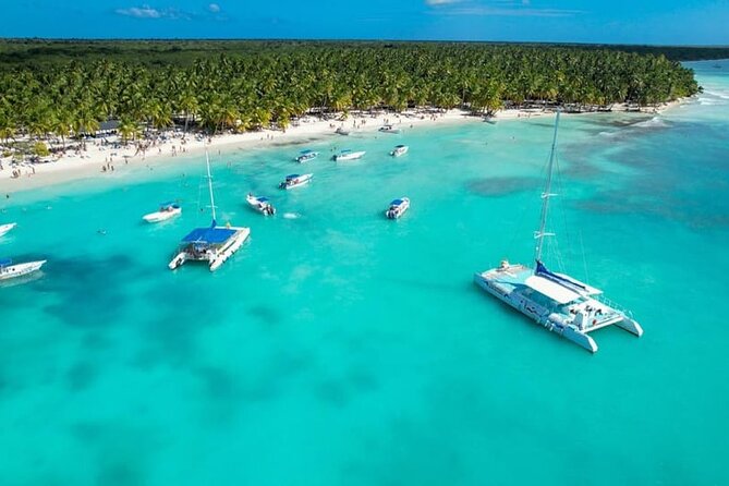 From Santo Domingo Saona Island Food And Drink Catamaran Vip - Bayahibe transfer and the fast boat: cool speed, but expect a moving schedule