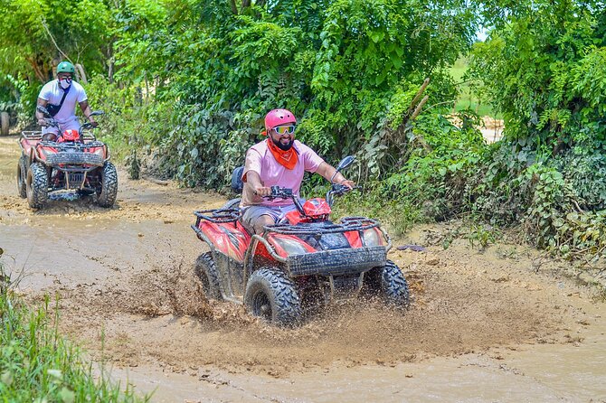Half Day Adventure 4X4, ATV, Visit Macao Beach and a River cave - Taino Cave Cenote Swim: Going 5 Meters Down for Crystal Water