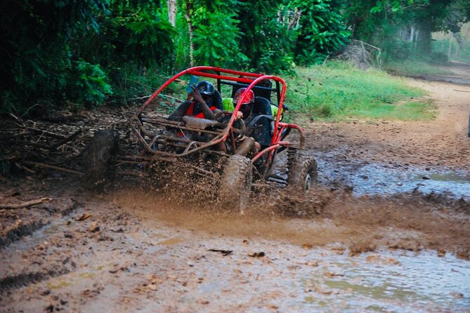 Half-Day ATV or Buggy 4X4 from Bayahibe - La Romana - Chavón River time: cool off, take photos, and plan for wet gear