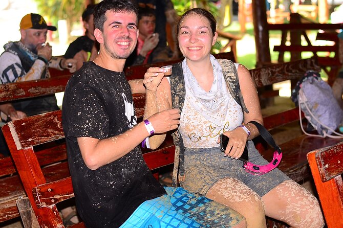 Half-Day Buggy Tour to Water cenote and Macao Beach in Punta Cana - Los Hoyos del Salado cenote: jumping into a 25-foot-deep water cave
