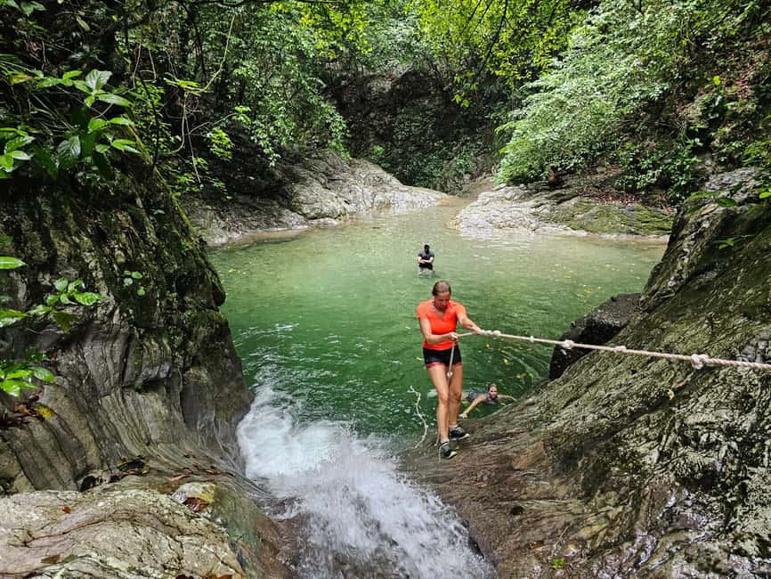Hiking Tabernacle Thundering Waterfall - Difficulty: medium when water is low, higher when it is high