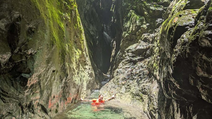 Hiking Tabernacle Thundering Waterfall - Guide support is the difference between stress and fun
