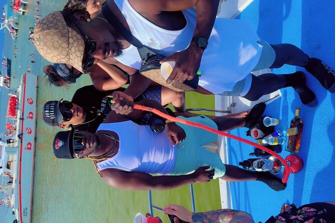 Hip Hop Adult Only Party Boat with Unlimited drinks & Sandba stop - The route: Playa Los Corales, Bavaro Beach, and the sandbar swim time