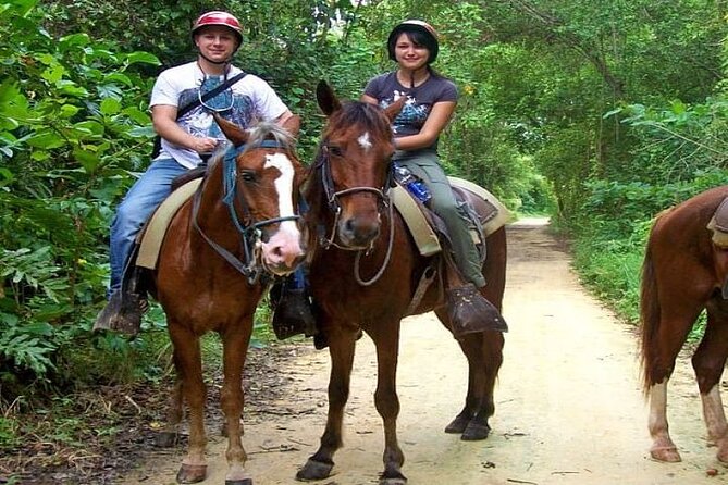 Horseback Riding to Maimon River from Punta Cana - At the traditional ranch: your helmet, your horse, and your first few minutes