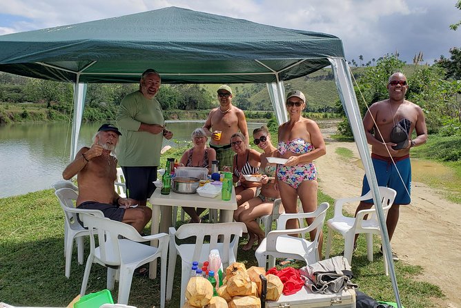 Lazy River Tubing Cabarete, Dominican Republic - Getting on the tubes: comfort, drinks, and a quick readiness check
