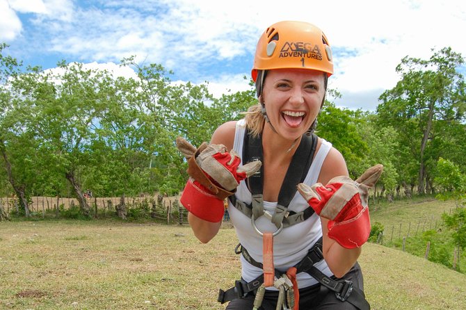 Mega Adrenaline - The zipline block at Mega Adventures: seven cables, harness time, and fruit