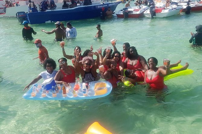 Party Boat in Punta Cana - Booze Cruse - Stop 1: Bavaro Beach for clear-water hanging out