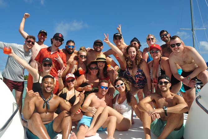 Private, All Inclusive, Double-Decker Catamaran in Punta Cana - The Natural Pool stop: warm water, floating bar, and easy swimming