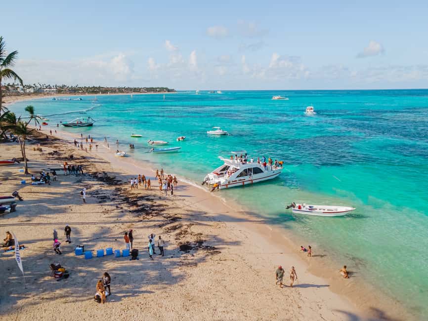 Private Party Boat Tour with Drinks and Snacks in Punta Cana - La Piscina Natural: Waist-Deep Water and the Floating Bar Moment