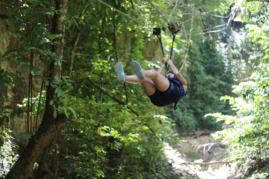 Puerto Plata/Amber Cove: Zipline and Waterfalls with Lunch - Waterfall Fun: Sliding, Jumping, Swimming, and Reaching Pool Canyons