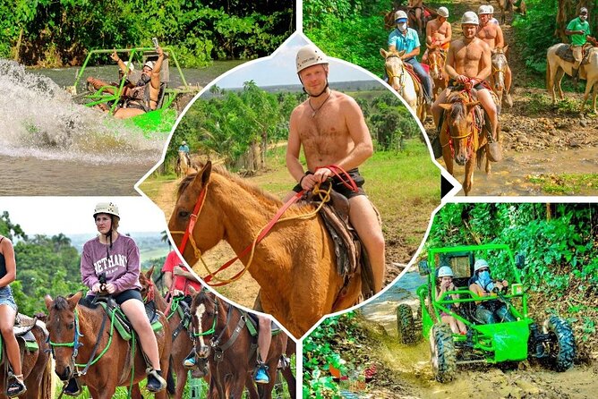 Punta Cana: 4 Hours Tour in Cueva Playa Horseback Riding - Dune Buggies and Horseback in 4 Hours: The Real Shape of the Day