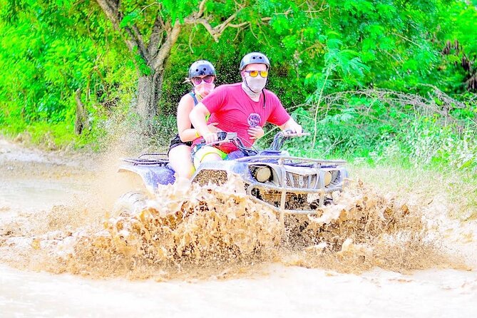Punta Cana: Amazing ATV Adventure Private Road & Beach W/ PickUp - Cave stop and quick swim: the cooling-off moment