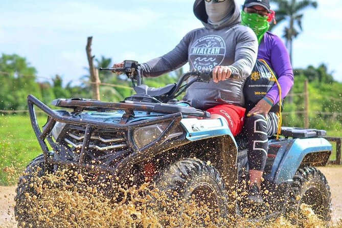 Punta Cana: Amazing ATV Adventure Private Road & Beach W/ PickUp - Macao Beach for about 25 minutes: short, photogenic, and a little salesy