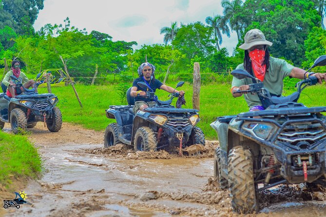 Punta Cana ATV Adventure Through Jungle Trails - Macao Beach Finish: Waves, Sand, and Limestone Cliffs
