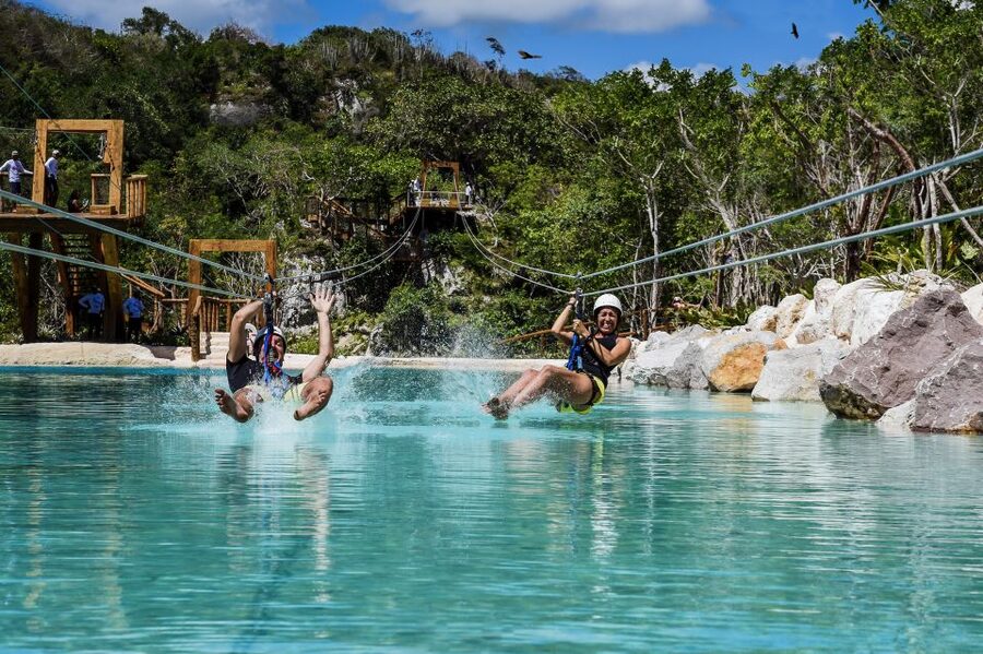 Punta Cana: Blue Hole and Scape Park Cap Cana Entry Ticket - Juanillo Beach Club getaway: fine sand, turquoise water, and the sargassum factor