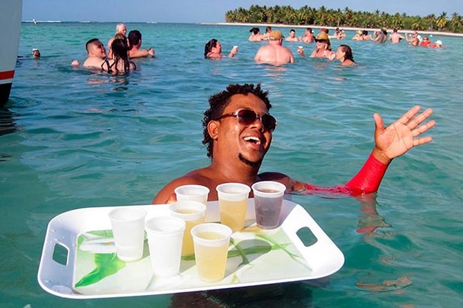 Punta Cana Booze Cruise with Snorkeling, Natural Pool & Open Bar - Reef Snorkeling at Bavaro: Colorful Fish, but Manage the Crowds