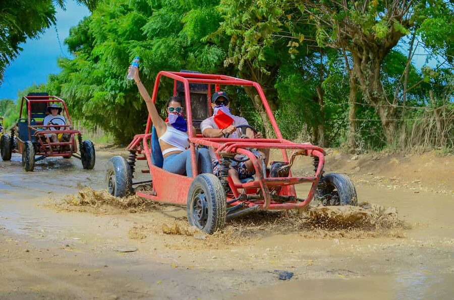 Punta Cana: Buggy Excursion with Macao Beach and Cave Swim - Macao Beach: Golden Sand Break and Swimming Time