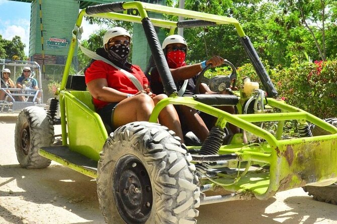 Punta Cana Buggy Tour, Blue Lagoon, Dominican Village and Lunch - Pickup, Mobile Ticket, and Time on the Road