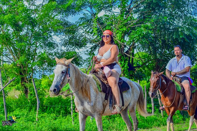 Punta Cana Horseback Riding Adventure on Macao Beach - Getting picked up and learning the basics at Bavaro Racing Punta Cana