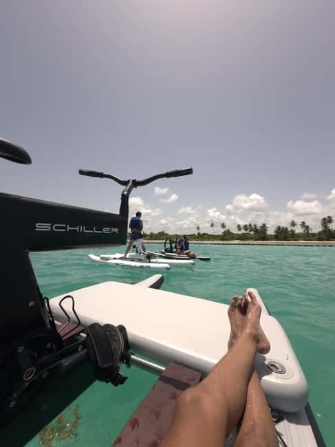 Punta Cana Luxury Snorkel & Beach Club Day at Playa Blanca - The water bikes: a practical way to reach snorkeling water