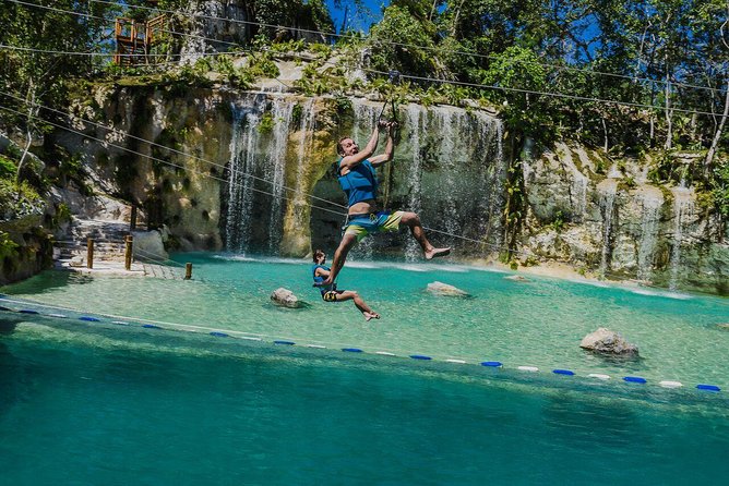 Punta Cana Scape Park and Blue Hole Full Day Admission Ticket - Cenote Trail to Blue Hole: swimming in underground water
