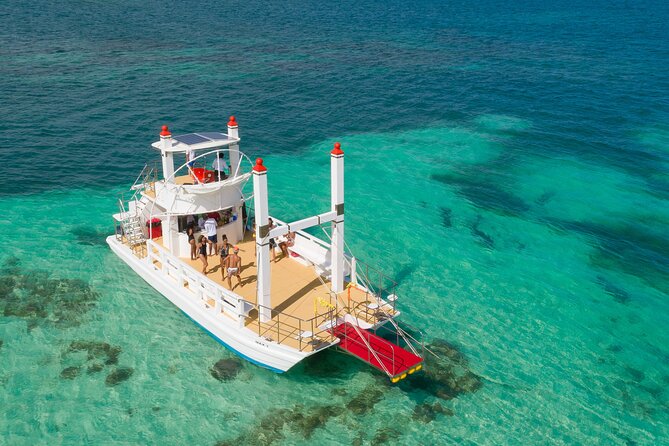 Punta Cana Slide Boat (Medium Group) - What’s included: pickup, open bar, snacks, and snorkeling gear