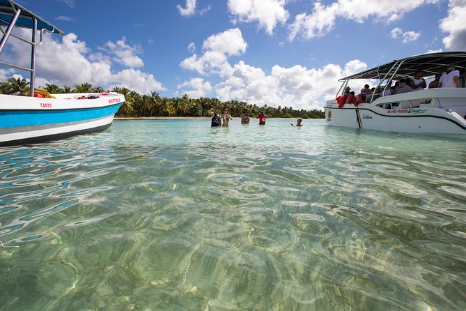 Saona Island Day Trip From Punta Cana with Lunch and Open Bar - Natural Swimming Pool Stop: Starfish, Shallow Water, and a Photo Moment