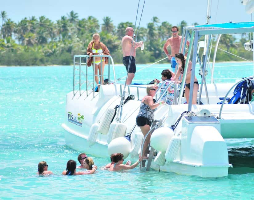 Saona island small group boat with water slide with lunch - Saona Island day trip for $95: what you’re really buying
