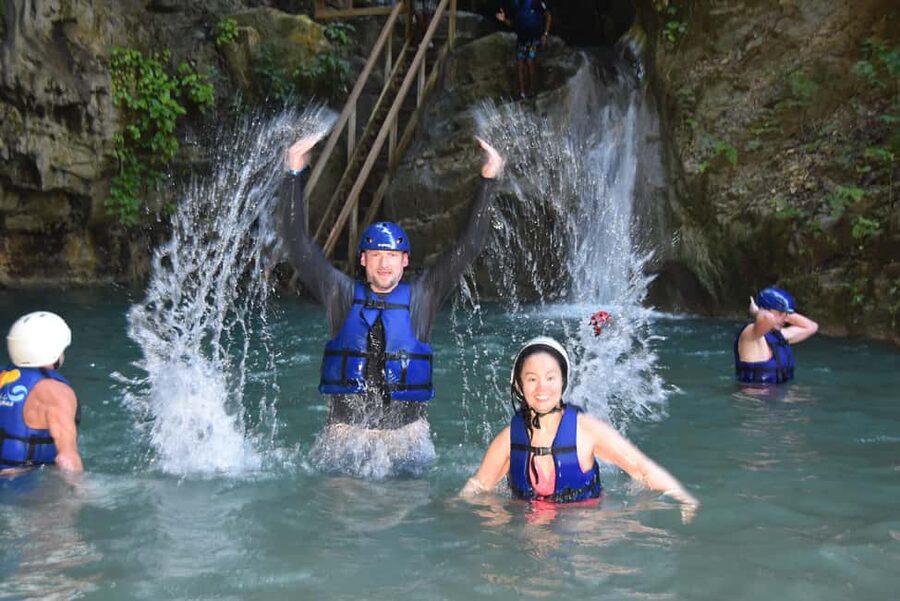 Short Excursions City Tour and 27 Waterfall Damajagua - Damajagua Waterfalls: helmet, vest, and the real adrenaline part