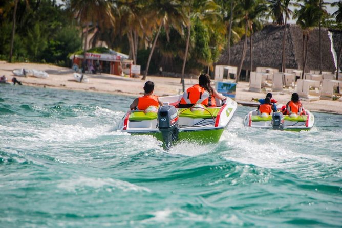 Speedboat & Snorkeling from Punta Cana - Riding the Caribbean: steering the speedboat off Punta Cana