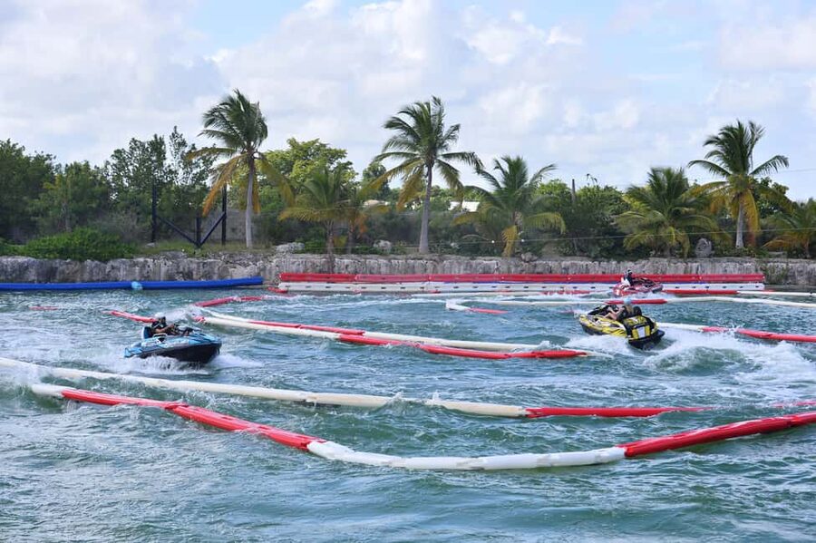 THE ONLY JET SKI TOUR IN PUNTA CANA - Zip line and inflatable obstacle course: adrenaline that isn’t on a boat