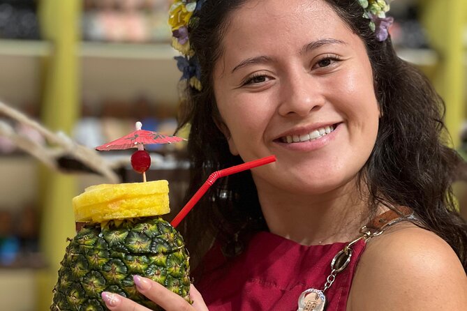 The piña colada experience - Stop 4: Mix, toast, salsa, and grab your storefront photo