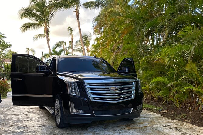 Vip Cadillac transportation in punta cana CAP CANA Roundtrip - Flexible Pickup Points and the One-Booking Convenience